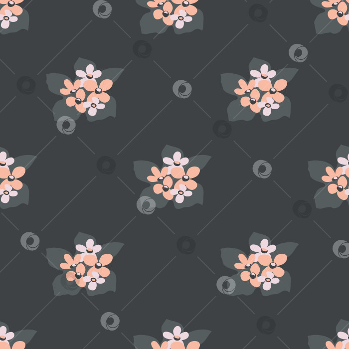 Скачать Векторный цветочный бесшовный узор фотосток Ozero