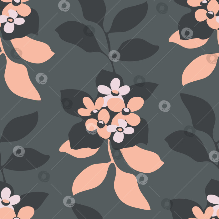 Скачать Векторный цветочный бесшовный узор фотосток Ozero