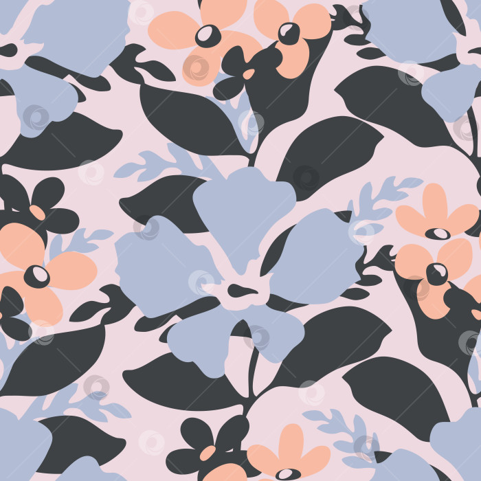 Скачать Векторный цветочный бесшовный узор фотосток Ozero