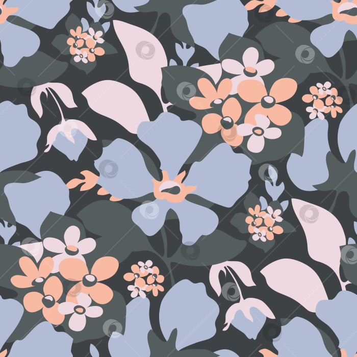 Скачать Векторный цветочный бесшовный узор фотосток Ozero