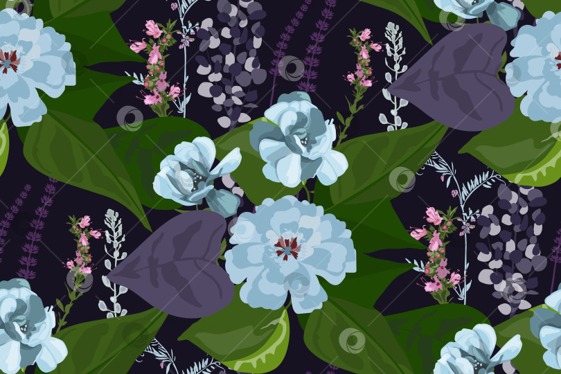 Скачать Векторный цветочный бесшовный узор. фотосток Ozero