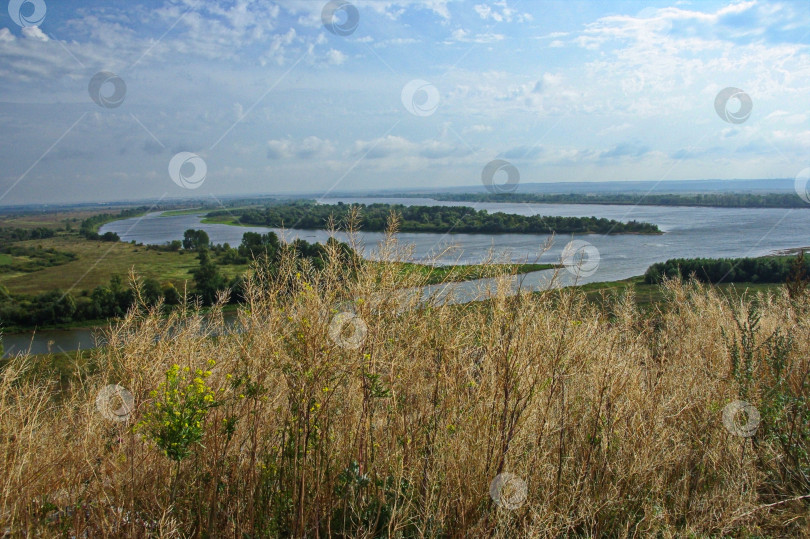 Скачать Стрелка реки Тойма и Кама.Панорама. фотосток Ozero