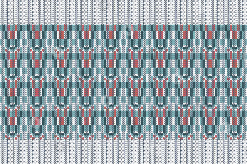 Скачать Узор для вязания на Рождество и зимние праздники в клетку, дизайн свитера фотосток Ozero