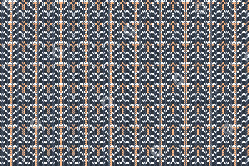 Скачать Векторный бесшовный узор скандинавского вязания фотосток Ozero