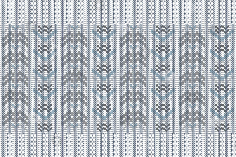 Скачать Узор для вязания на Рождество и зимние праздники в клетку, дизайн свитера фотосток Ozero