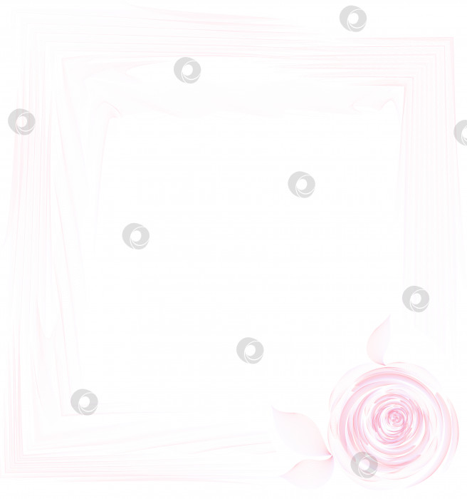 Скачать Нежная бледно-розовая рамка для поздравлений. фотосток Ozero