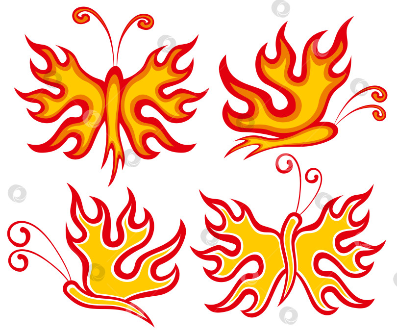 Скачать Огненная бабочка. фотосток Ozero