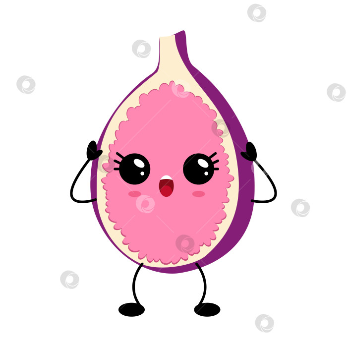 Скачать Очаровательная удивленная фигурка кавайного персонажа. фотосток Ozero