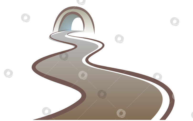 Скачать Дорога с туннелем. фотосток Ozero