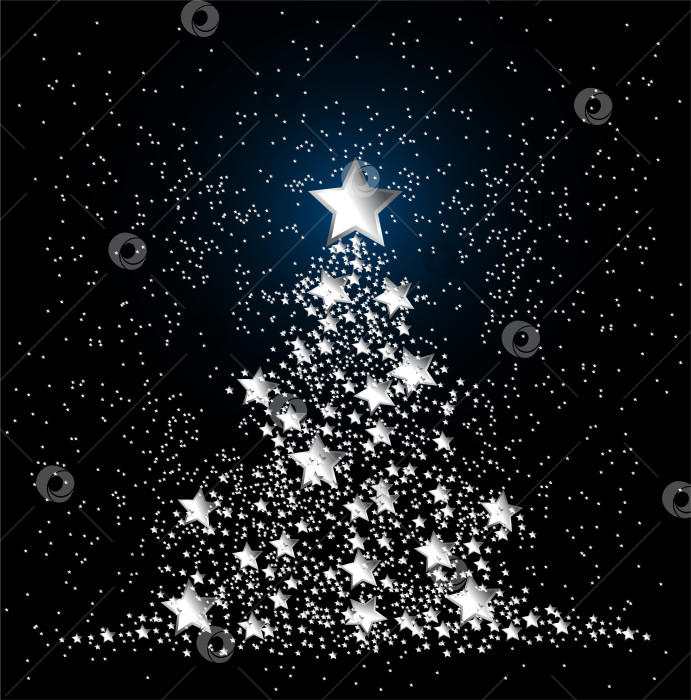 Скачать Открытка с рождественской елкой. фотосток Ozero