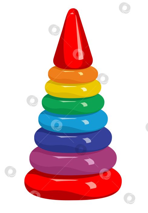 Скачать Детская цветная пирамида. фотосток Ozero