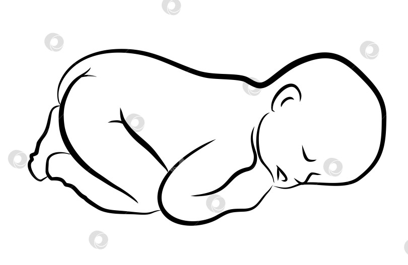 Скачать Набросок младенца. фотосток Ozero