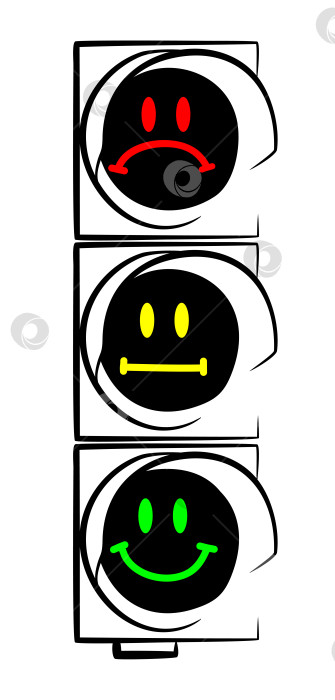 Скачать Городской светофор. фотосток Ozero