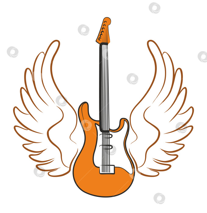 Скачать Электрогитара с крыльями. фотосток Ozero