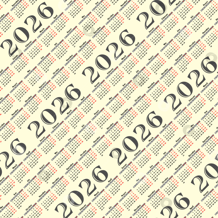 Скачать Фон с календарем на 2026 год. фотосток Ozero