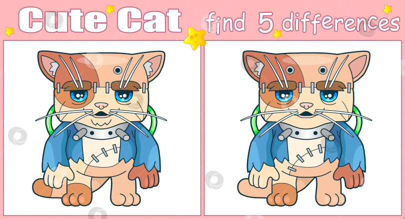 Скачать Кот Франкенштейн фотосток Ozero