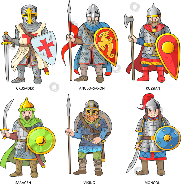 Скачать Средневековые воины фотосток Ozero