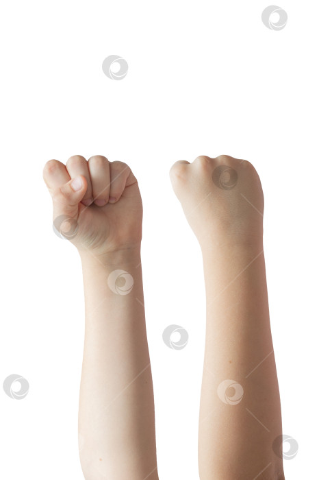 Скачать Сжатый кулак детской руки фотосток Ozero