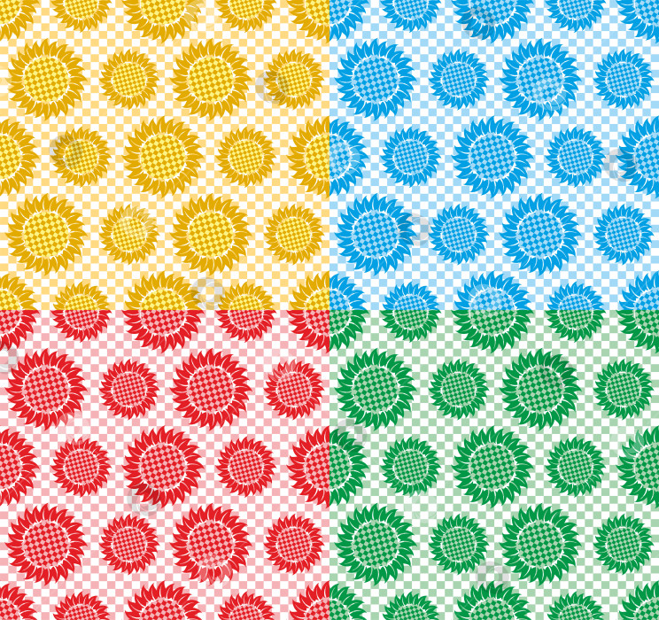 Скачать Бесшовный фон с подсолнухами. фотосток Ozero