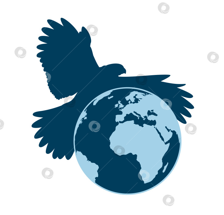 Скачать Орел с глобусом. фотосток Ozero