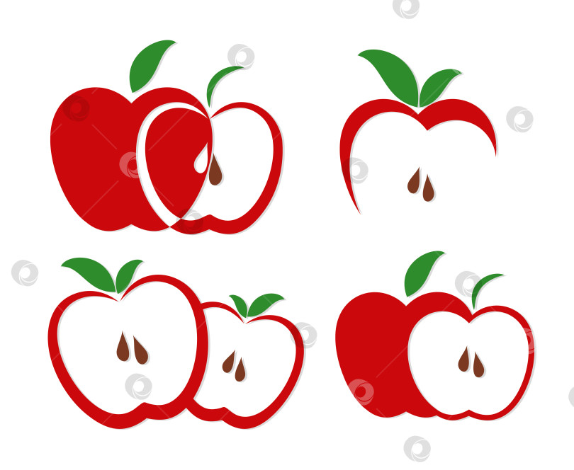 Скачать Логотип яблока. фотосток Ozero
