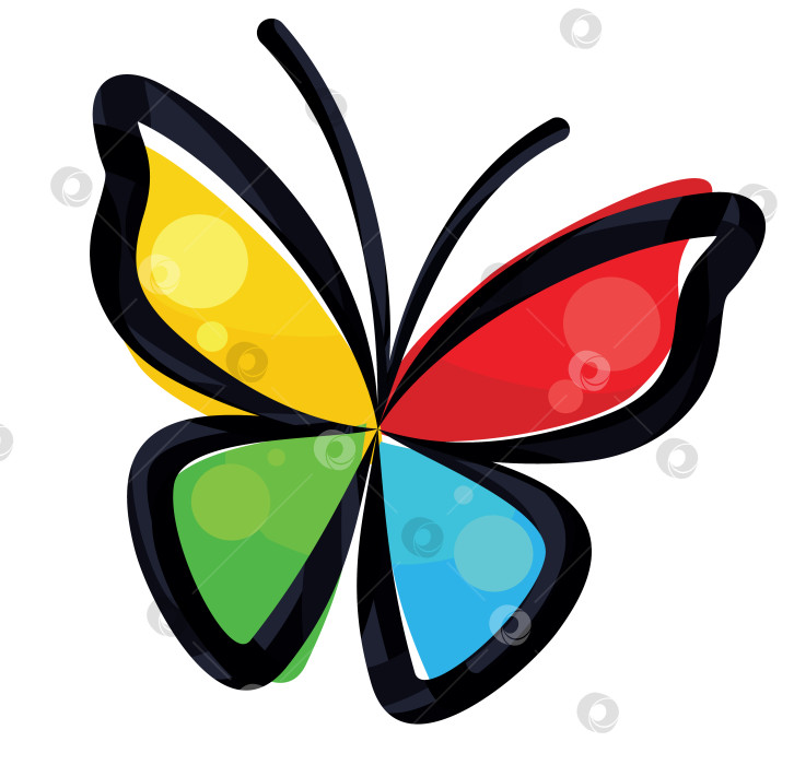 Скачать Логотип бабочки. фотосток Ozero