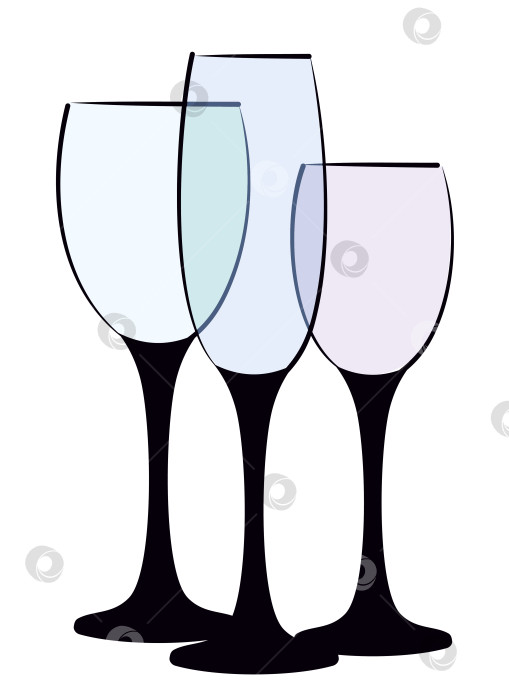 Скачать Логотип винных бокалов. фотосток Ozero