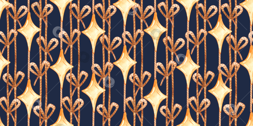 Скачать Кружево и звезды на синем фоне с акварельным рисунком фотосток Ozero