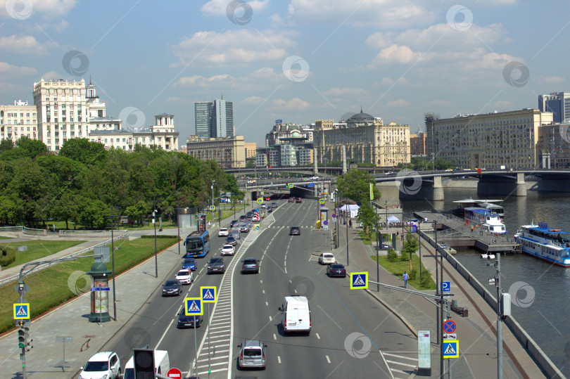 Скачать Московский городской пейзаж фотосток Ozero