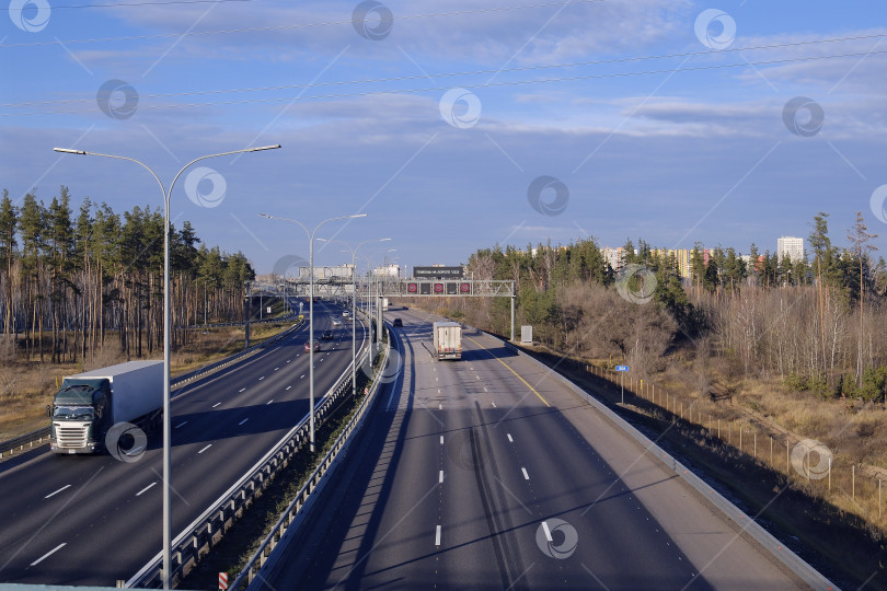 Скачать Трасса М4 Воронеж  Москва. Дороги и транспортная инфраструктура фотосток Ozero