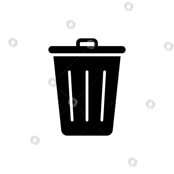 Скачать Значок мусорного ведра фотосток Ozero