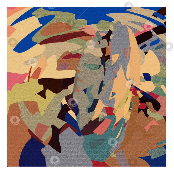 Скачать Абстрактный цветной фон хаотичных форм с рельефным эффектом. фотосток Ozero