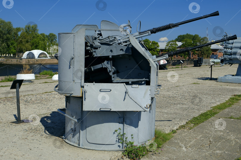 Скачать Двухствольная морская артиллерийская установка 25 мм 2М 3М фотосток Ozero
