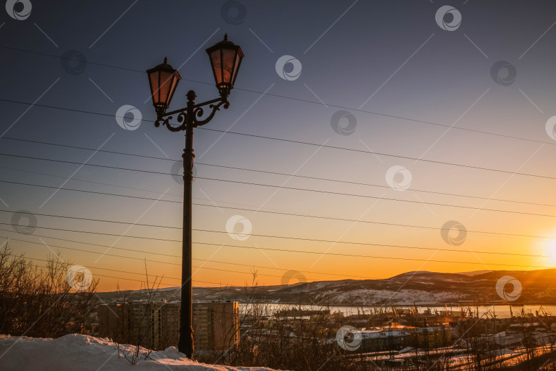 Скачать Городской закат фотосток Ozero