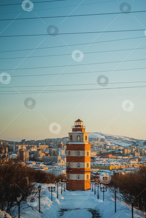 Скачать Башня в Мурманске фотосток Ozero