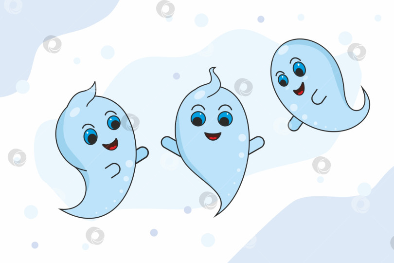 Скачать Милые призраки, приведения фотосток Ozero