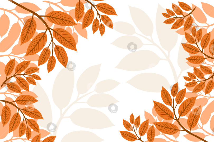 Скачать Фон из осенних листьев. Фон из растений фотосток Ozero