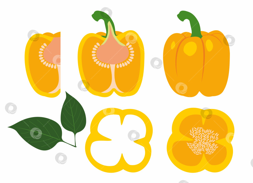 Скачать Желтый болгарский перец фотосток Ozero