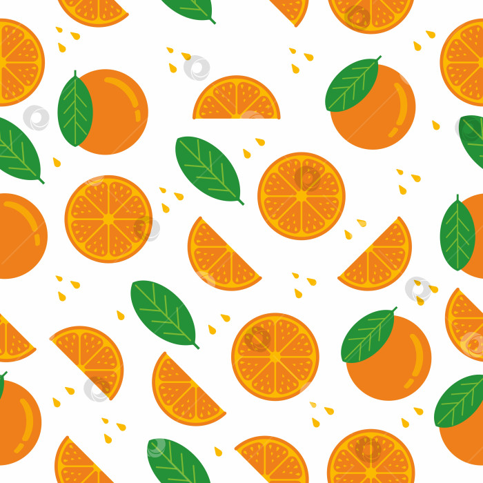 Скачать Оранжевый узор. Летний фруктовый узор фотосток Ozero