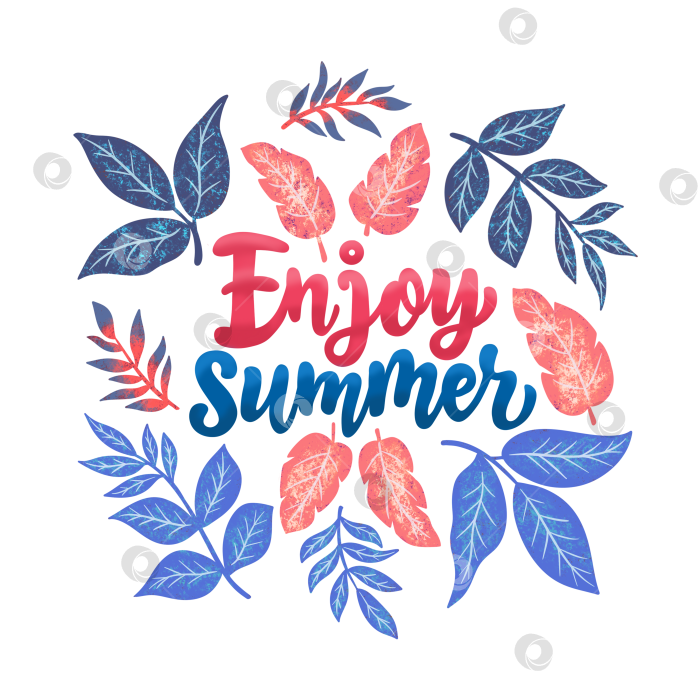 Скачать Летняя композиция с надписью фотосток Ozero