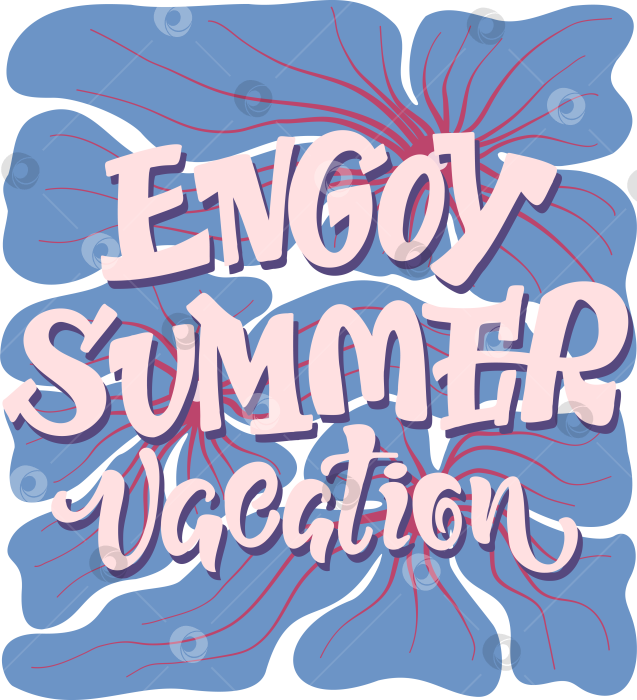 Скачать Летняя композиция с надписью и цветами фотосток Ozero