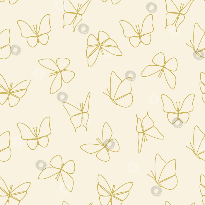 Скачать Бесшовный узор с бабочками фотосток Ozero