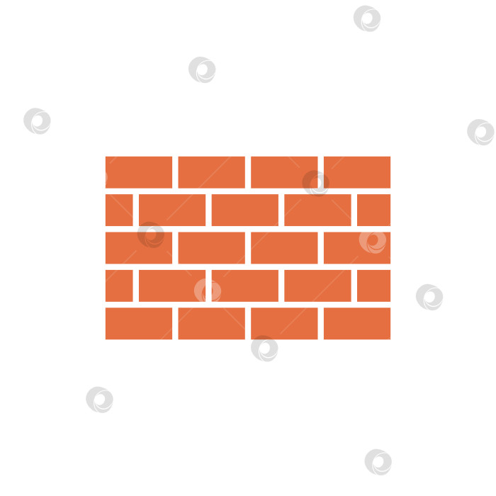 Скачать Значок кирпичной стены фотосток Ozero