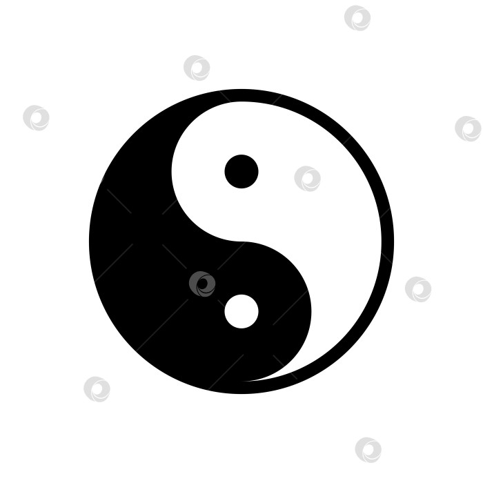 Скачать Значок инь янь фотосток Ozero