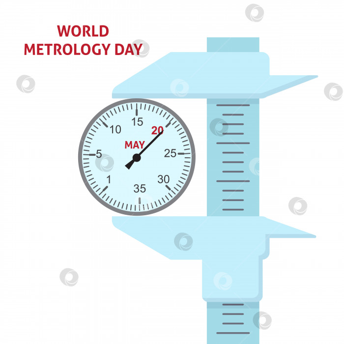 Скачать Дизайн значка логотипа Всемирного дня метрологии, векторная иллюстрация фотосток Ozero
