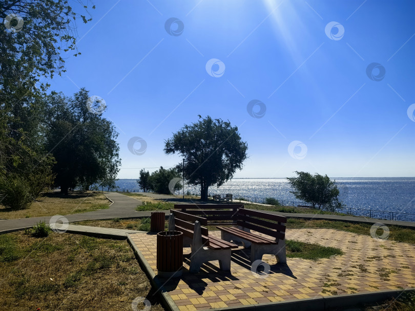 Скачать Набережная р. Волга, г. Дубовка фотосток Ozero