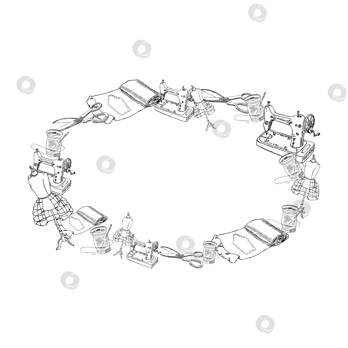 Скачать Венок (рамочка) - декор - ателье - швейные аксессуары фотосток Ozero