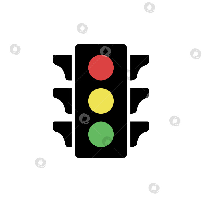 Скачать Значок светофора фотосток Ozero