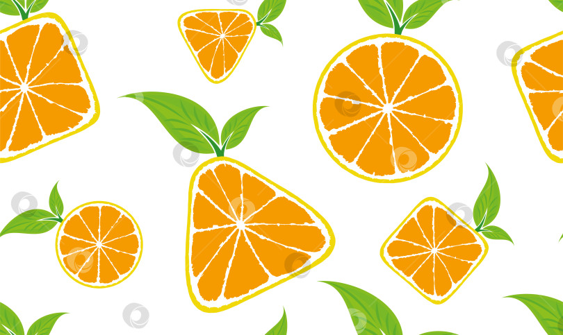 Скачать Бесшовный фон с апельсинами. фотосток Ozero