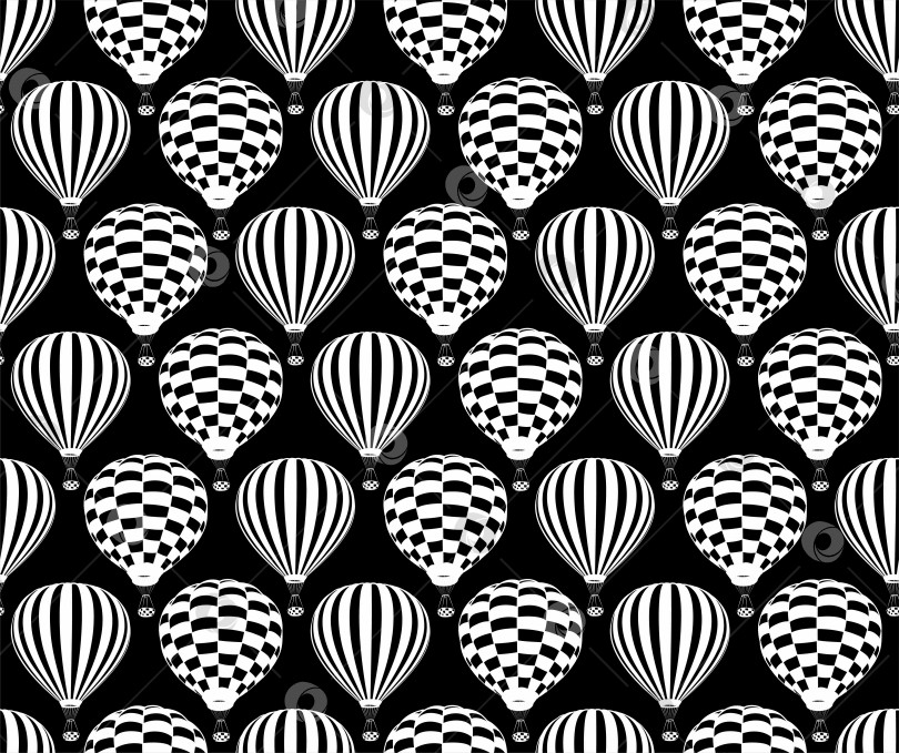 Скачать Бесшовный фон с воздушными шарами. фотосток Ozero